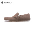 ABINITIO High Quality Suede Leather Slip On Mens Driving Shoes Moccasins Loafer